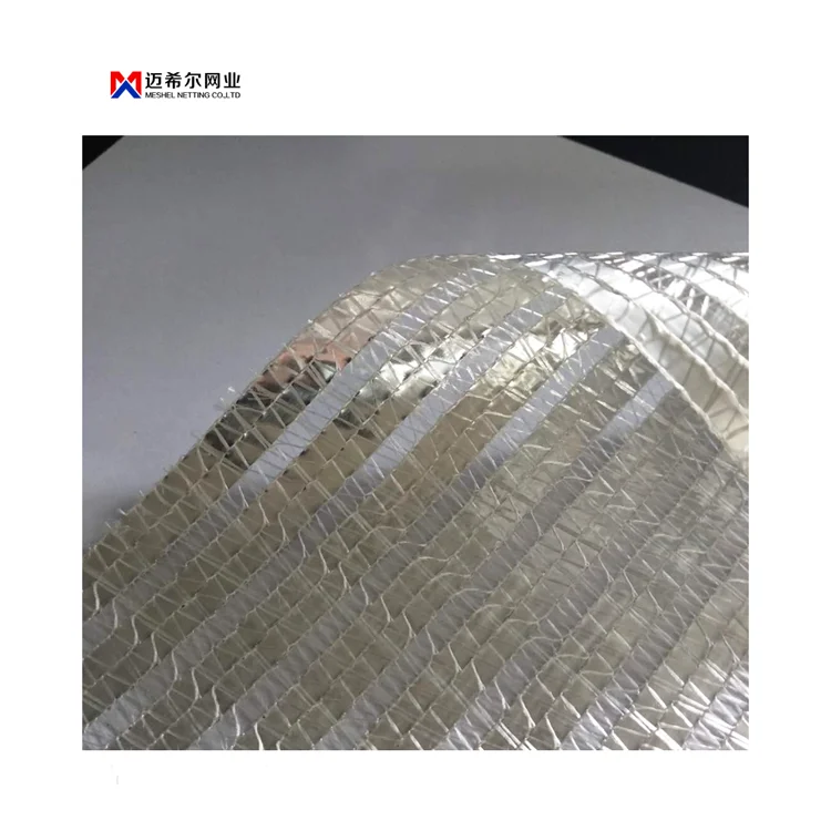 woven silver shade mesh/greenhouse shading net aluminet/heat control aluminum shade net