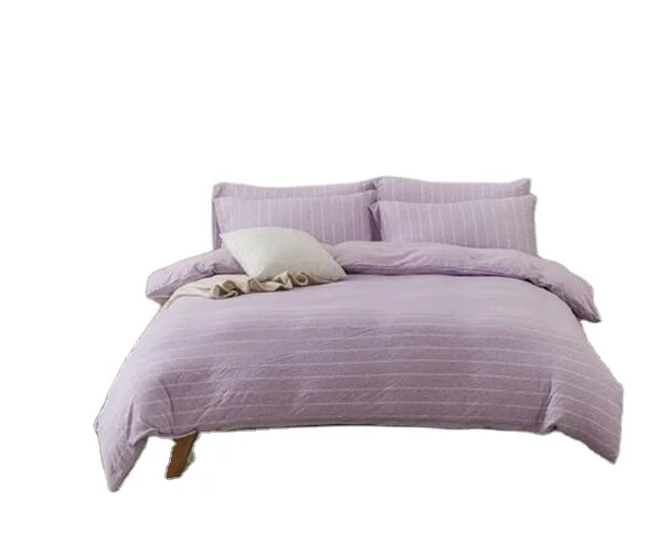 OEM 100% Cotton 4pcs Hotel Comforter Set Bed Linen Sheet Duvet Cover Bedding Sets