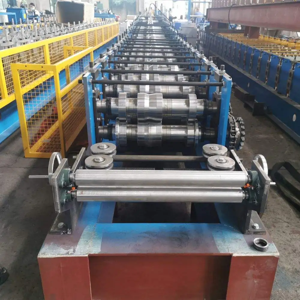 Automatic 1.5-2.0mm Galvanized Steel Laser Welding Storage Racking Step Beam Roll Forming Machine