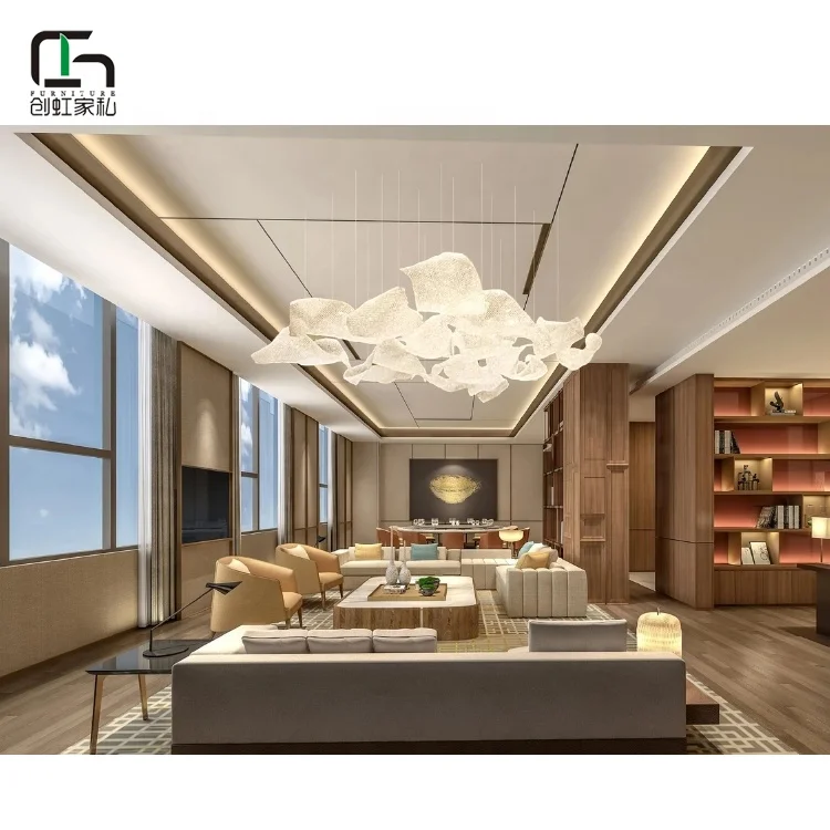 Chuanghong factory custom modern design five star hotel bedroom furniture dubai