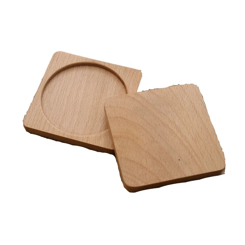 Подставки под кофейные стаканы без рисунка под заказ подставки под чашки под заказ под сублимационную сублимацию для напитков квадратные бамбуковые деревянные подставки