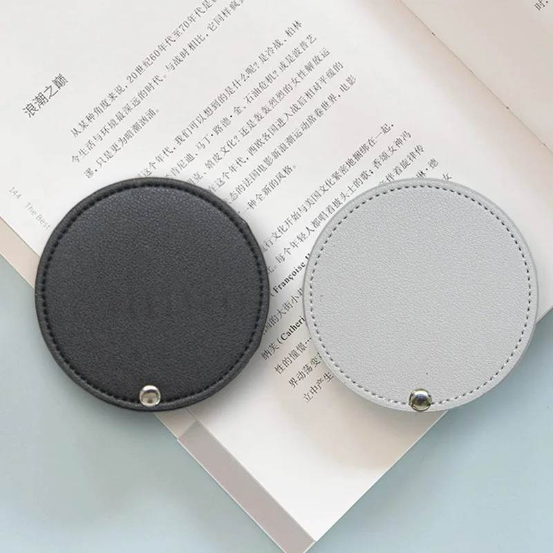 Wholesale custom logo small round makeup mirror luxury designer pocket makeup mirror