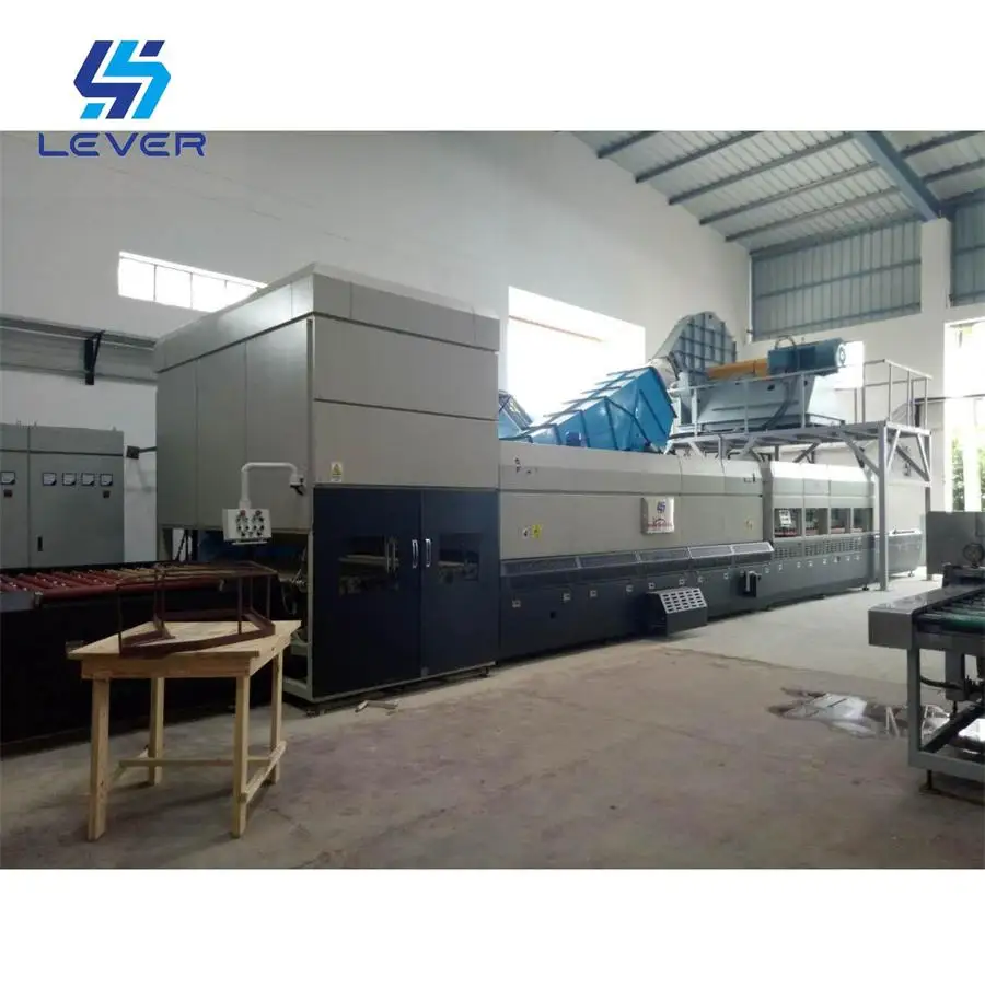 Jet convection glass tempering machine