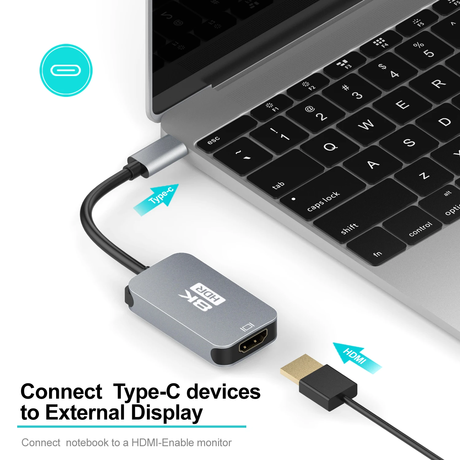 Новое поступление адаптер 8K HDR Type-C к HDMI Поддержка @ 60 Гц 4K 120 USB C UHD