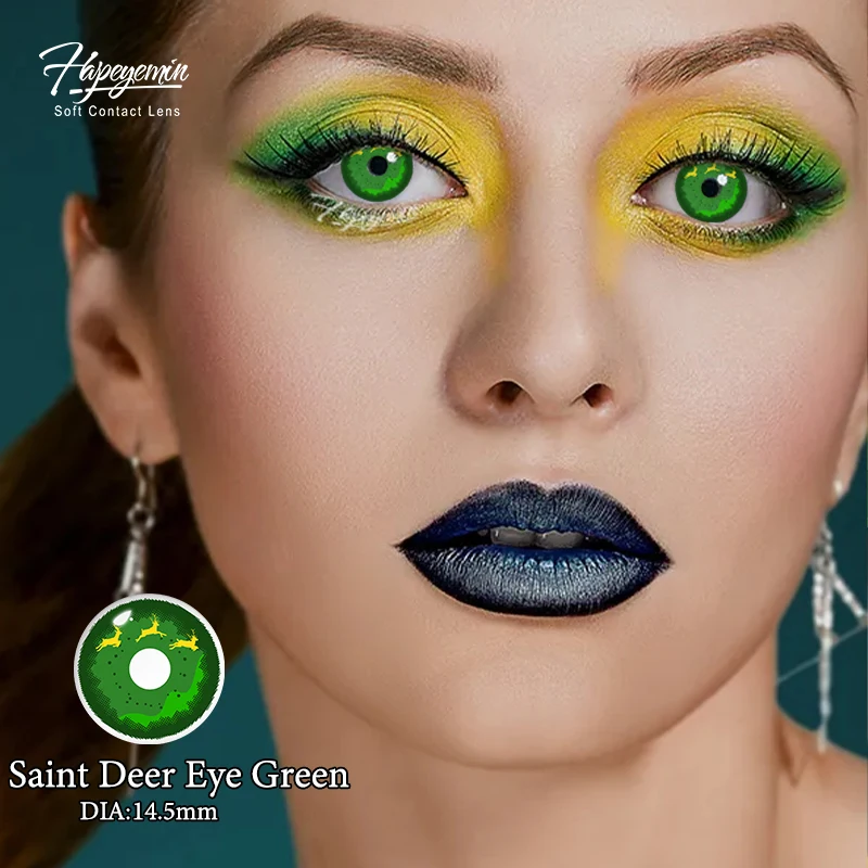 Hapeyemin  Crazy  Cosplay lens 14.5mm Diffuse Exhibition   Manufacture 40 Years  Contact Lenses