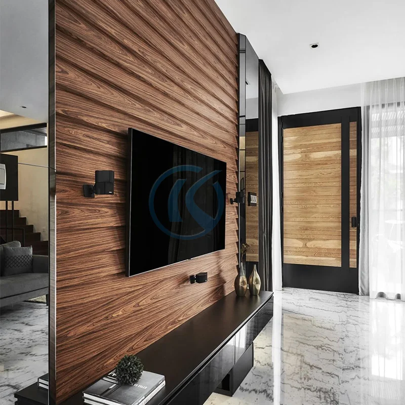 Factory Decorative Eco-friendly 8inch Waterproof 1mm 3.8M Wooden Laminated PVC Vinyl Siding Interior Cladding Wall Panels