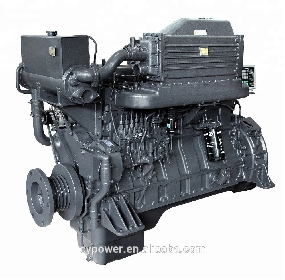 made in china CCS IMO II 4 stroke 320hp 1500rpm SDEC G128ZLCa2 new marine diesel boat inboard engine