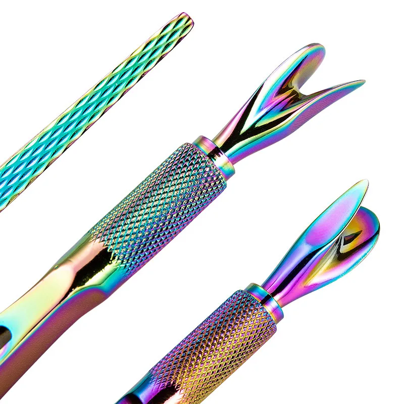 Оптовая продажа многофункциональные щипцы из нержавеющей стали клипсы для маникюра акриловые с-образной кривой дизайна ногтей со стразами