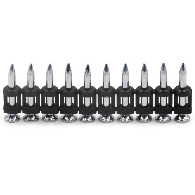 toua 32MM gas nail for concrete steel gun nail Plastic Strip Gas Drive pins Concrete steel Nails gas actuated