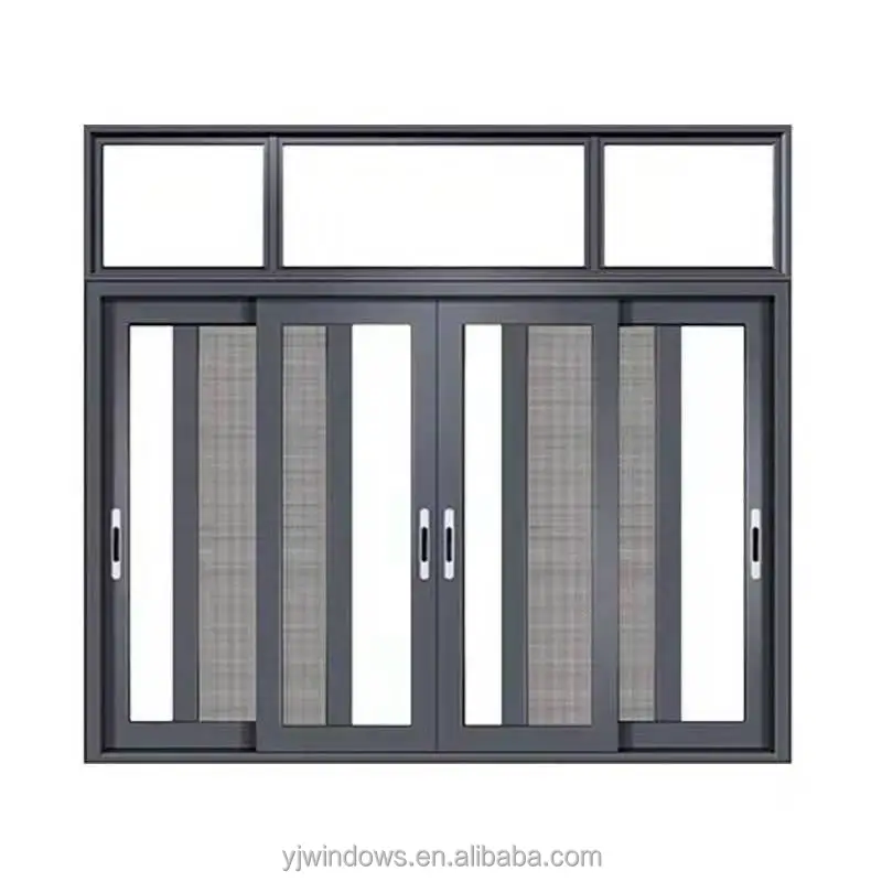 Simple Design Aluminium Sliding Window With Fly Screen Windows(old)