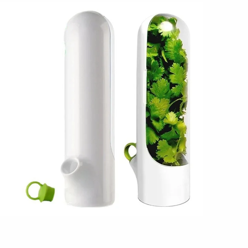 Freshness Preservation Pod Cilantro Container Mini Herb Saver For Refrigerator Use