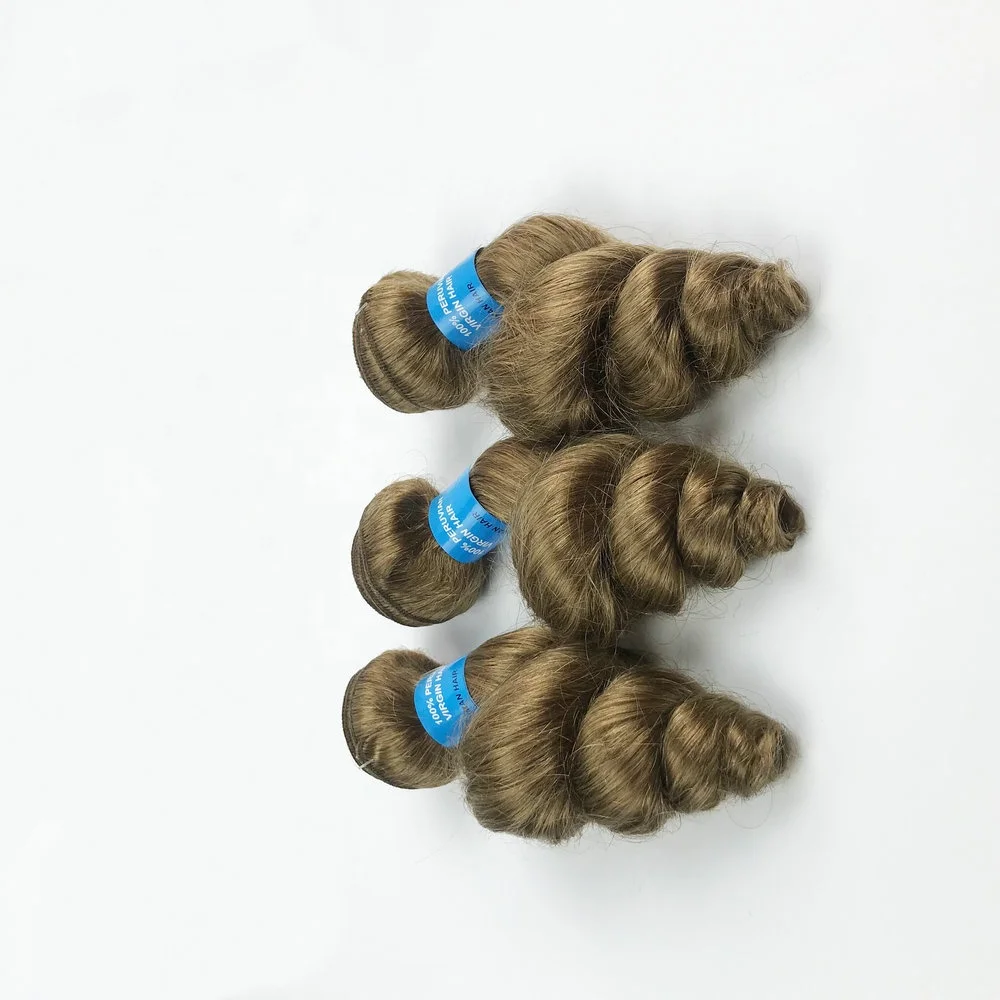 factory 8A customized peruvian hair weft,Ali Show Natural 613 Loose Wave 27 Blonde Virgin Brazilian Human Hair Weaves 16 inch
