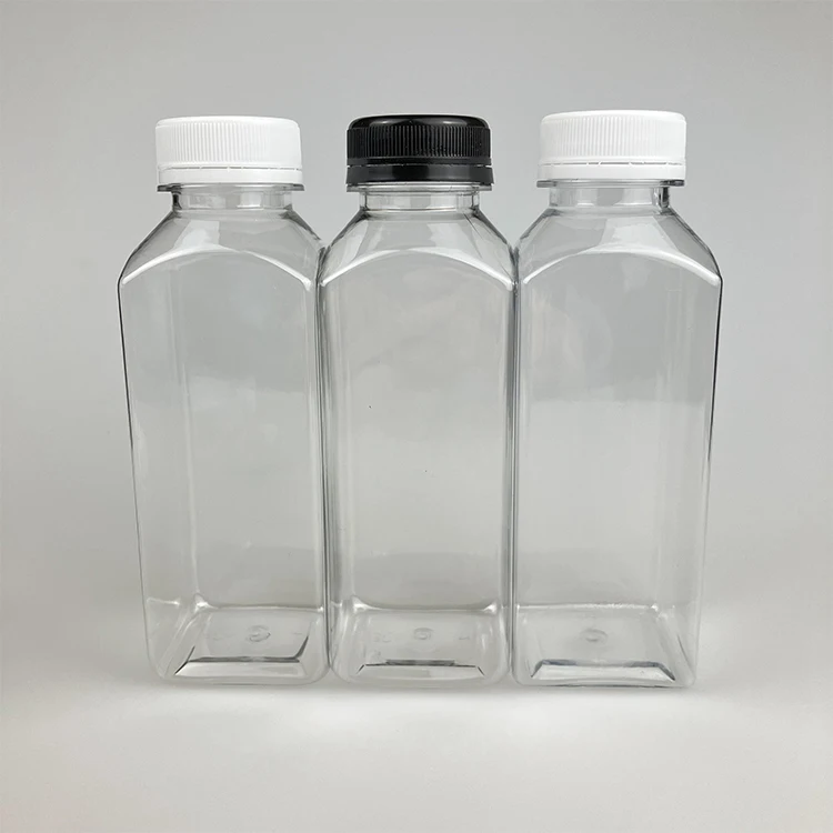 16 унций квадратной горячего розлива Plastic-juice-bottles-300ml прозрачный пакет из-под молока воды пластиковые бутылки для сока
