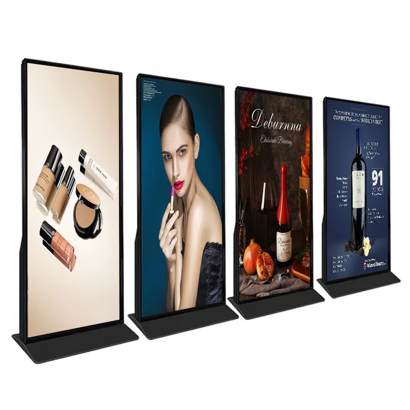 Ultra 4K 75/85 Inch Vertical  Touch LCD Screen Touch Equipments T972 Floor Standing Full Screen All-In-One Display Machines