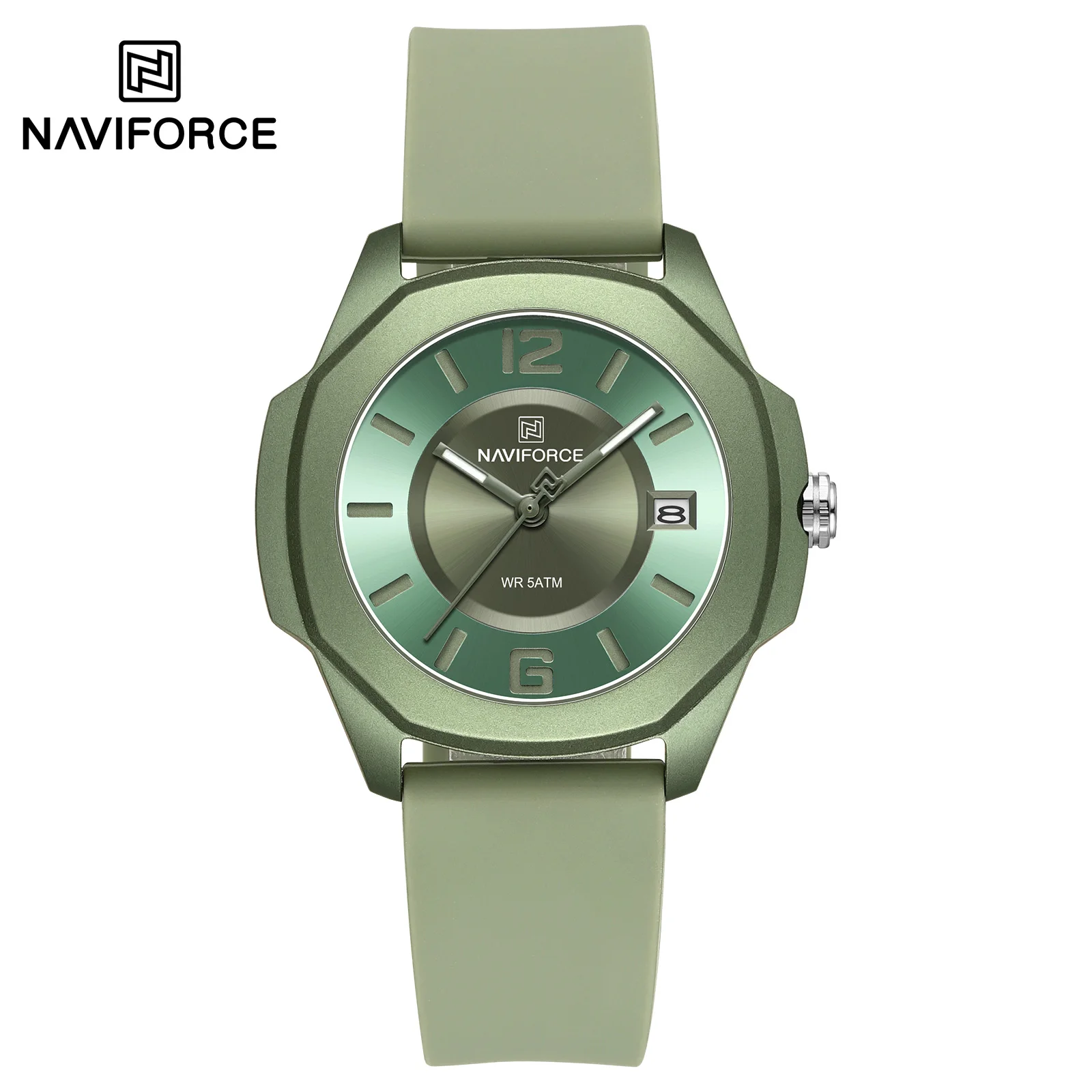 NAVIFORCE 7107 Quartz Women Watch Luxury Fashion Original Lady Girl Wristwatch Silicone Bracelet Casual Elegant Female Clock