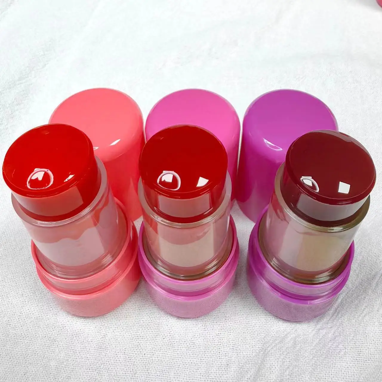 Custom Logo Jelly Blush Blusher Stick With Lip Cheek Tints Long Lasting Vegan Unique Face Private Label Makeup Jelly Blush Tint