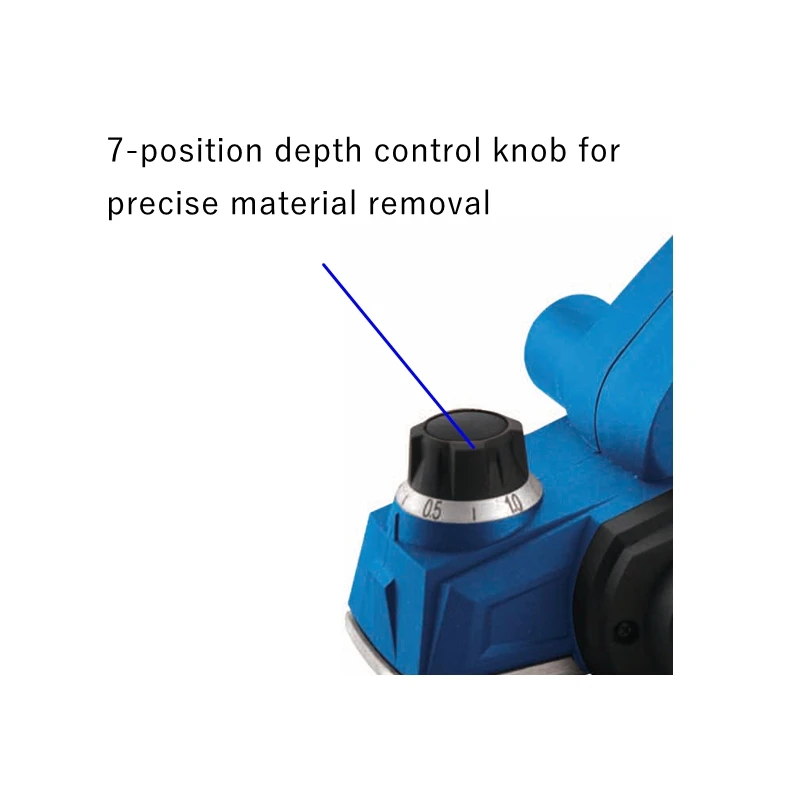 Professional High Speed Wood Working Tools 450W Electric Wood Planer 7-position depth control knob PL-001-2T