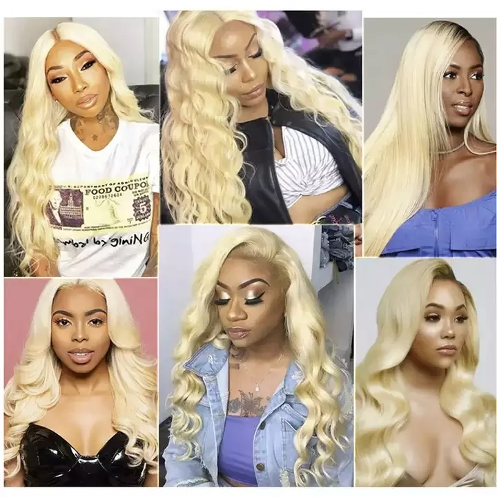 Прямой эффектом деграде (переход от темного к 613 полные кружевные человеческие волосы парики из натуральных волос 13x6 передние для чернокожих женщин с кутикулой в одном