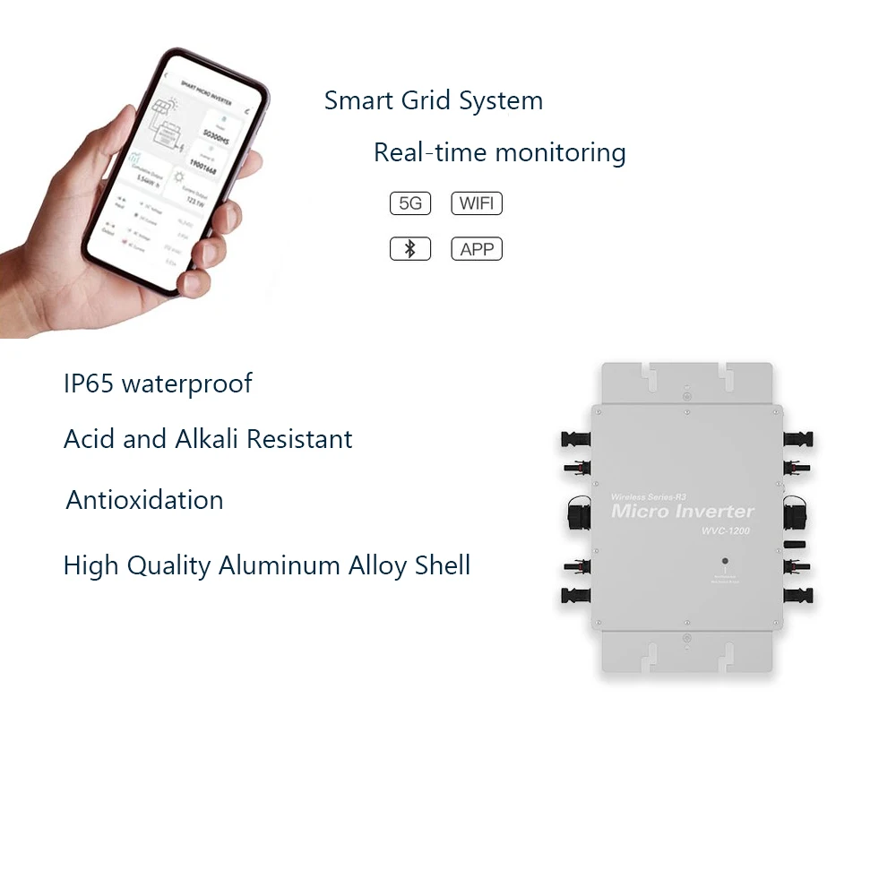 Solar Flower PV Monocrystalline 1000 Watts 1200w On-grid Solar Sunflower System with Micro Inverter for House