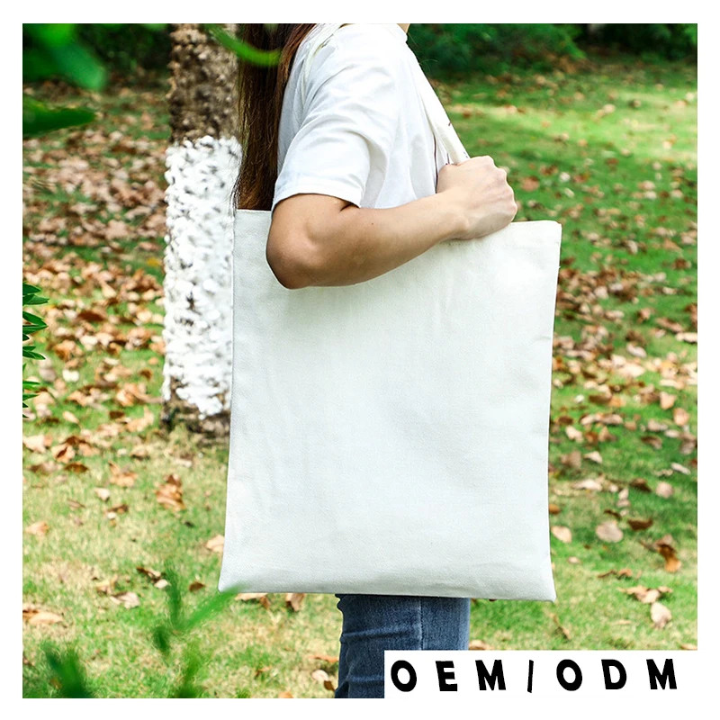 Manufacturers Printable Blank Canvas Tote Bag Long Handled Bread Bag Cotton Cotton Tote Bag Eco Friendly