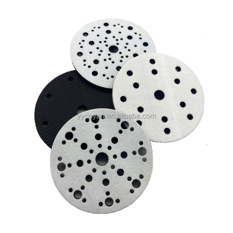 Factory 6 inch 150 mm 10 mm 5 mm 3 mm hook  interface pad and saver pad sanding disc