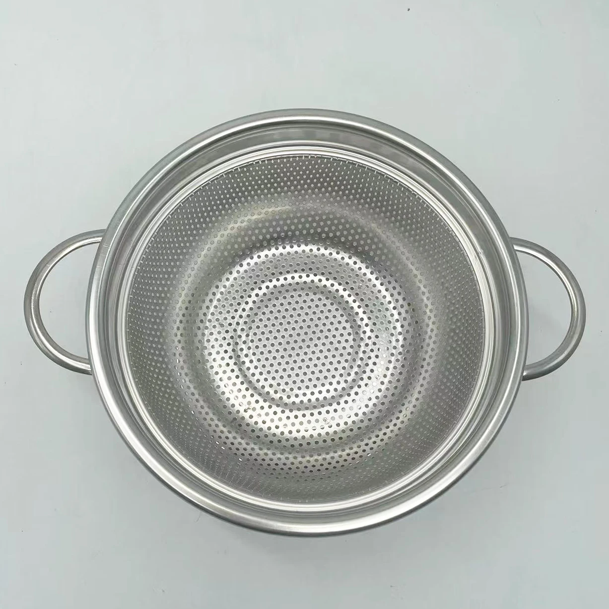 FTS colander and basket strainer for fruit metal chinese metal colander stainless chinese colander