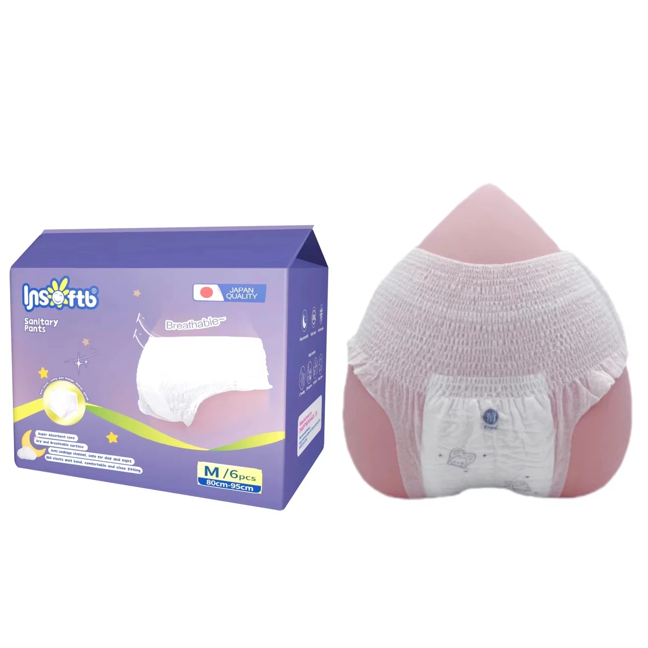 Wholesale Sanitary Pants Disposable OEM Women Menstrual Panties for Period and Daily use Sanitary Pants