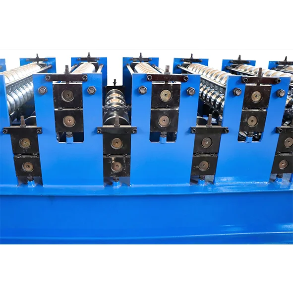 Double-layer tile roller forming ironmaking metal roof panel mold machine