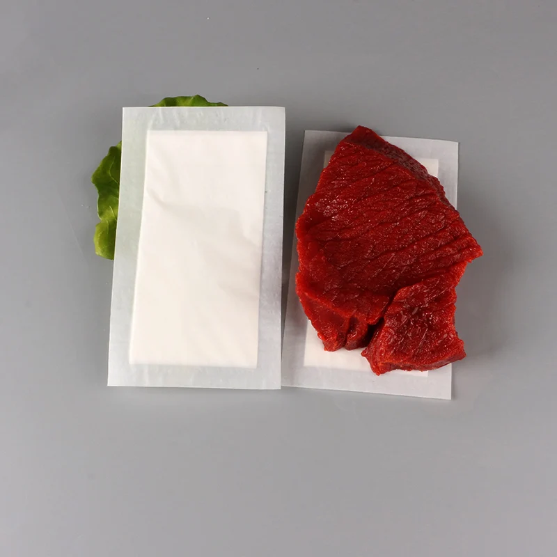 Meat Pad Food Grade Blood Liquid Absorbing Packing Fish Absorbent Tray Packaging Disposable 7 Days White, Black 40ml 160x80mm