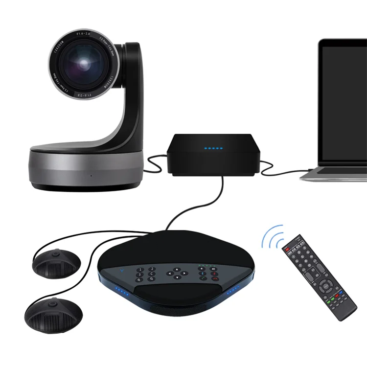 Hd All in One Video Conference Kit Group with PTZ Camera Hub Microphone Video Conference System