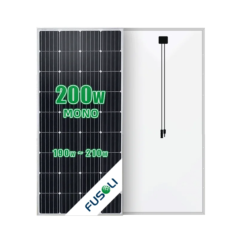 Высокоэффективная панель FUSOLI 190 Вт ~ 210 солнечная батарея Mono 125x125 мм 72 ячейки в