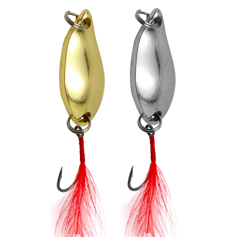 12pcs/box Spinners Spoon fishing Lure Kit Hard Metal Spinner Baits Set with Tackle Box For Bass Trout Salmon