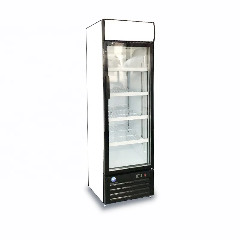 Supermarket Commercial Double Glass Door Drinks display refrigerator beverage Fridge