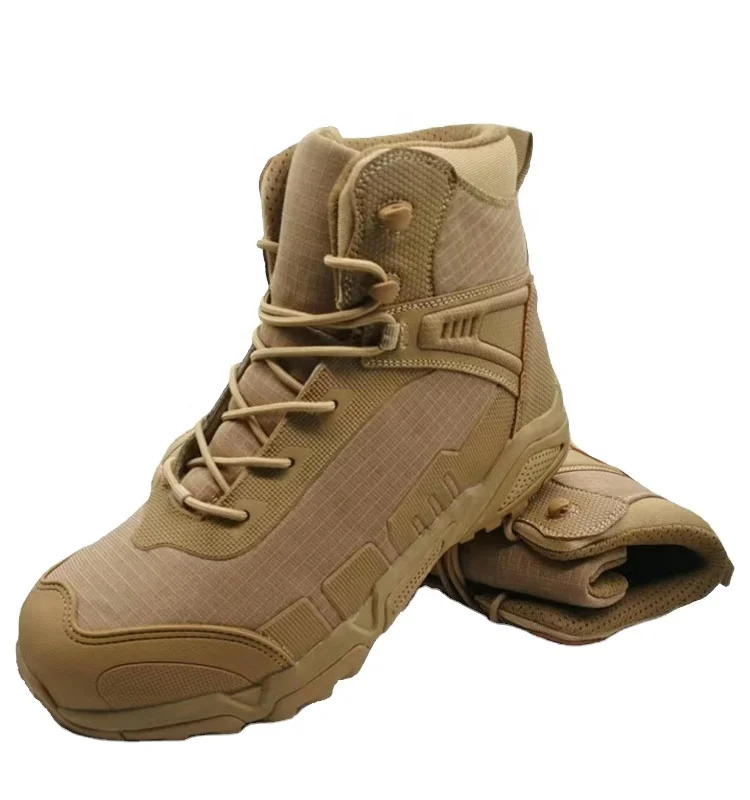 Us tactical gear shoes producer botas de combate side zip sepatu boot pria