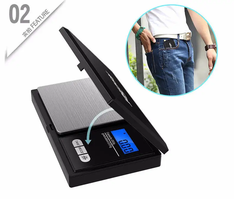 Mini Digital Portable Lightweight Jewelry Pocket Scale 0.01g Weight Gram Balance Accurate Pocket Scale