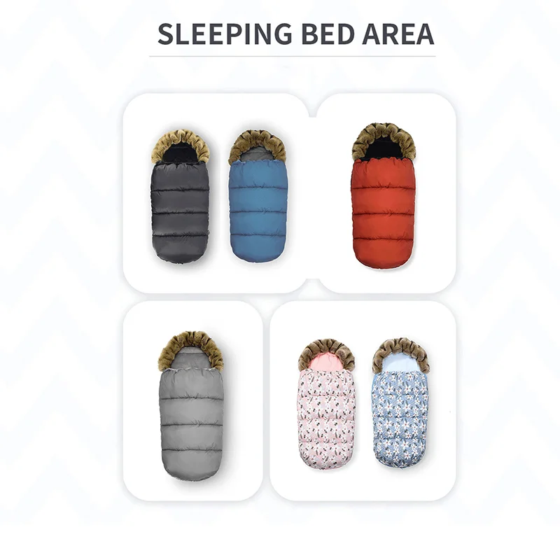 Baby Sleeping Bag For Stroller Baby Carriage Sack Pram Footmuff Warm Winter Changing Diaper Envelope For Newborn Baby Cocoon