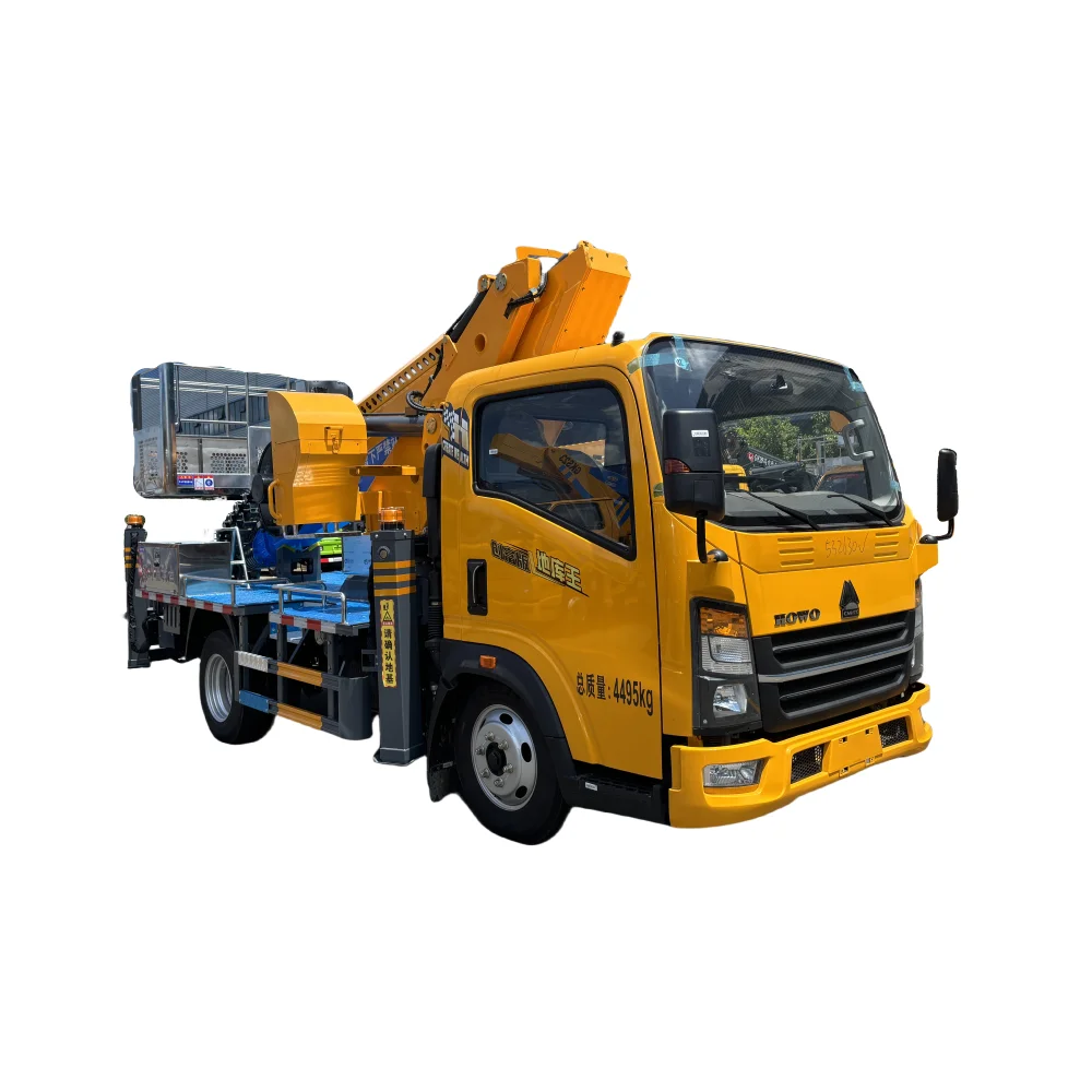 28m manned aerial vehicle support customized aerial construction lift truck heavy truck HOWO