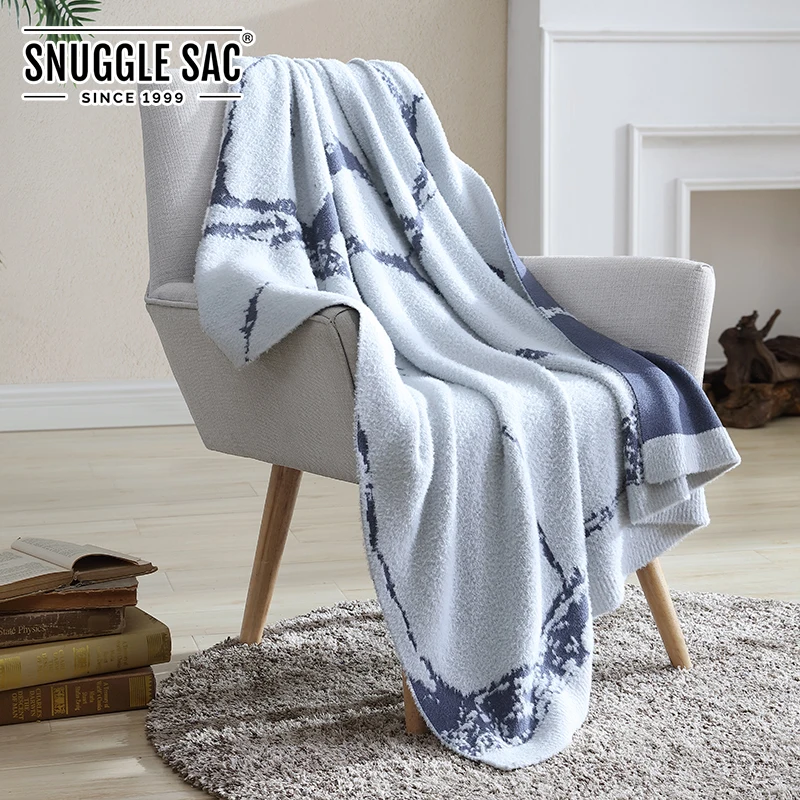 
Snuggle Sac Air Feel Double Sided Knitted Blanket Blankets For Bed 