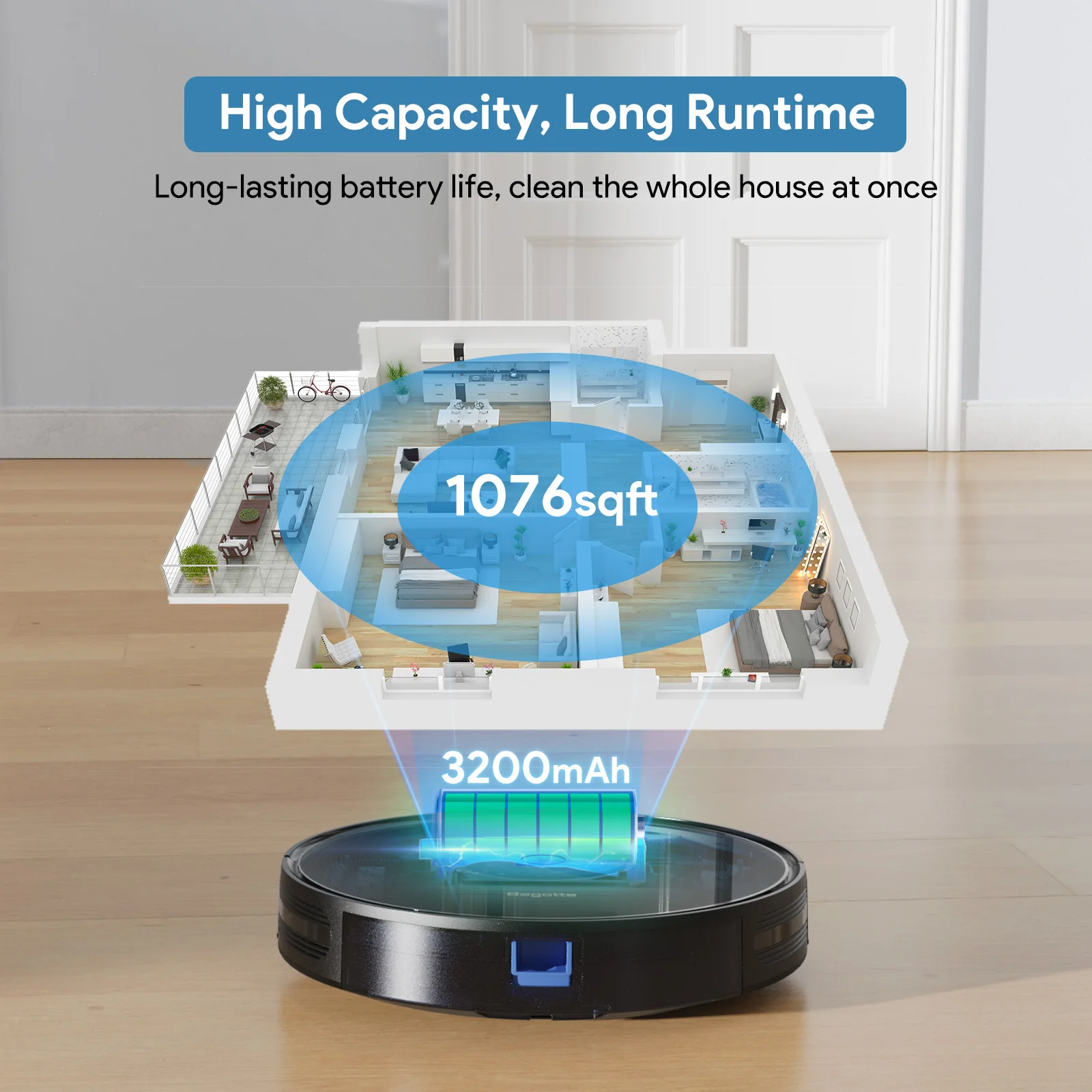 2023 Hot Sale Multifunction Auto-increase Suction Vacuum Cleaner Aspiradora Robot Smart WIFI Germany Robot Vacuum Cleaner
