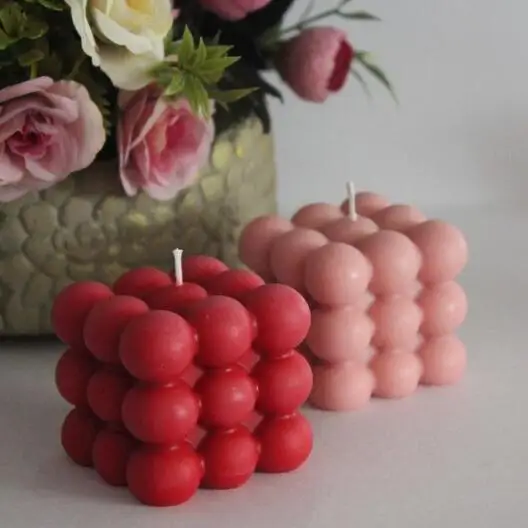 wholesale handmade craft colorful customized art shaped bubble candle/candel