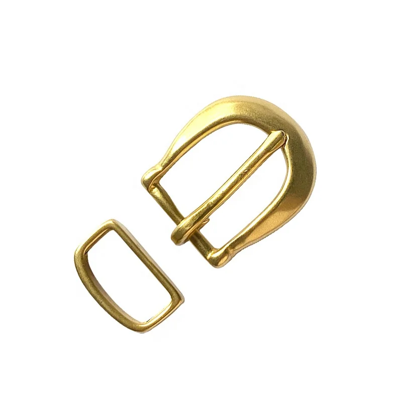 Customized 25-30mm Solid Brass Leather Belt Men Women Copper Needle Buckle Logo Metal Label Pin Style Fashion Accessory Clothing