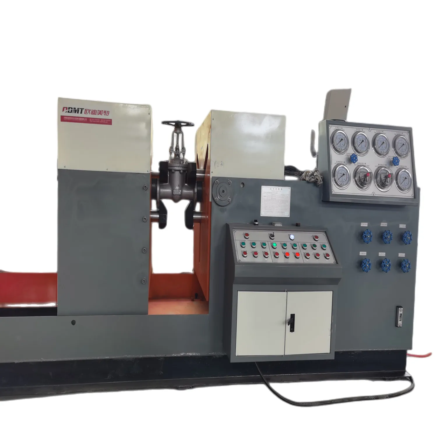 vtb flange water hydraulic pressure welded check ball valve test horizontal bench yfb 300 for valve pressure test