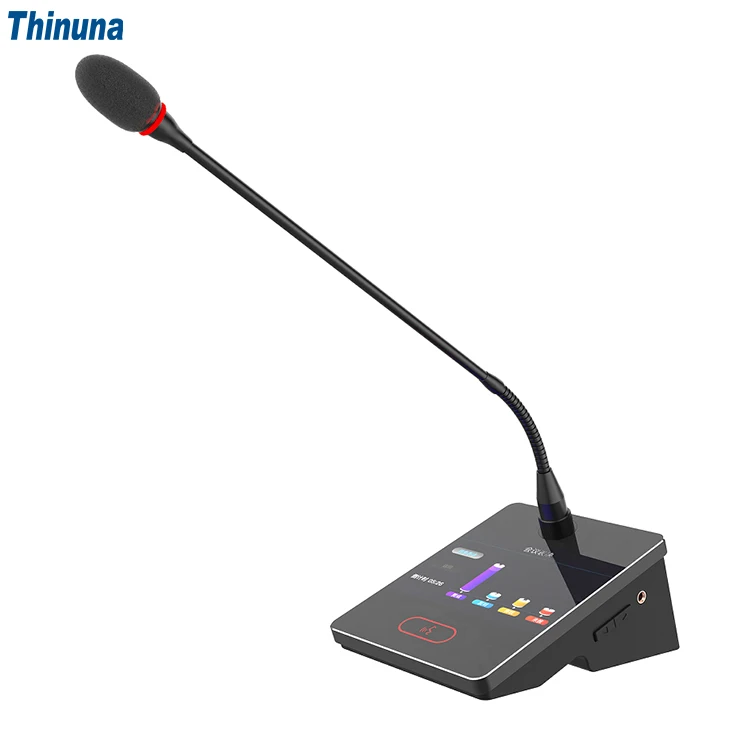 Thinuna VA-750D-L Good Sound Quality Desktop Digital Voting Conference Microphone System Professional Meeting Mic Delegate Unit