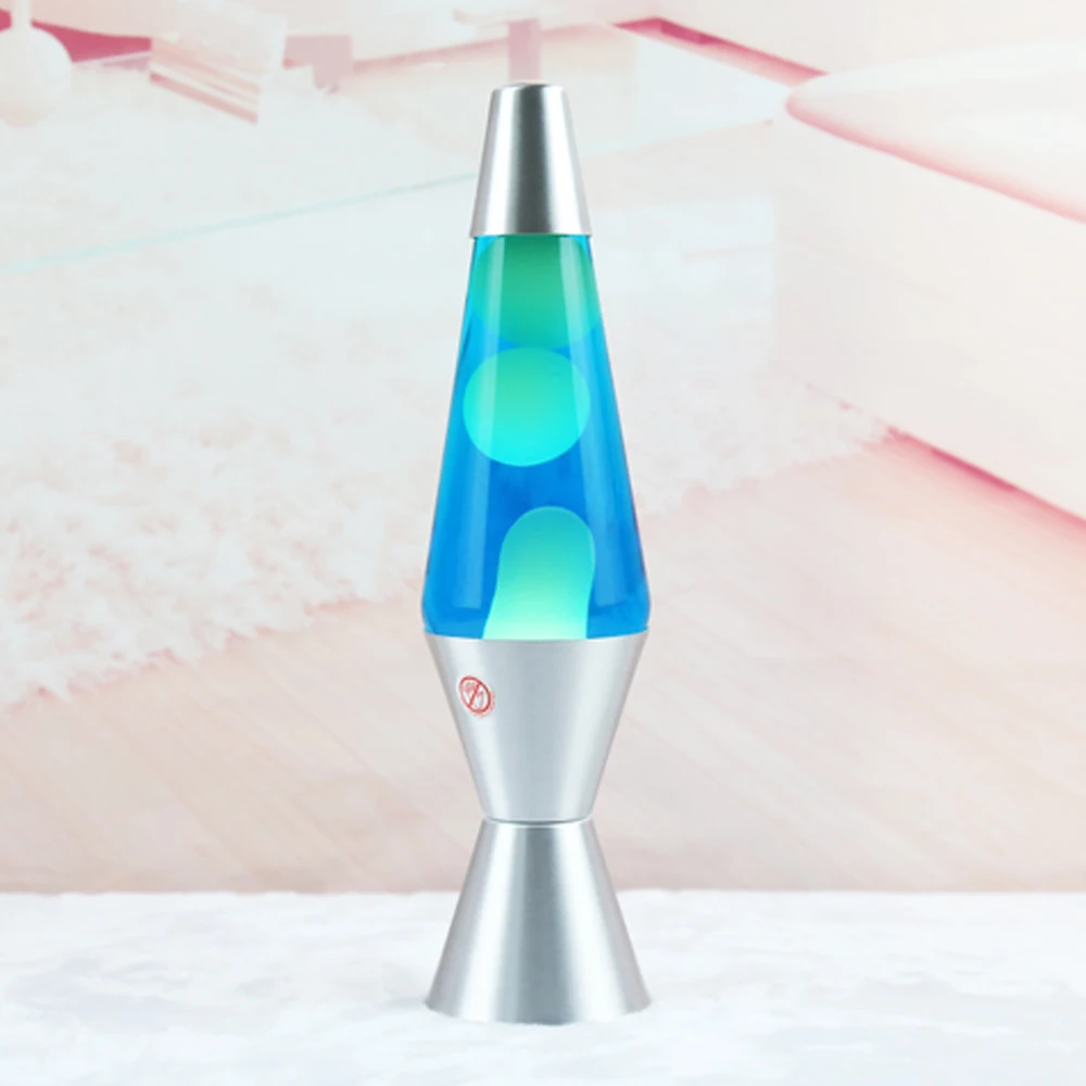 Factory direct saleHigh quality Lava Lamp 14.5-inch Silver Base night lights Fantasy Gift lamp floor lava lamp