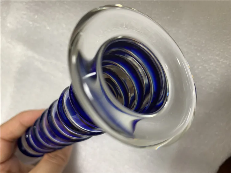 
2020 Hign Quality Colorful Lighted G Spot Penis Huge Men Large Glass Dildo 