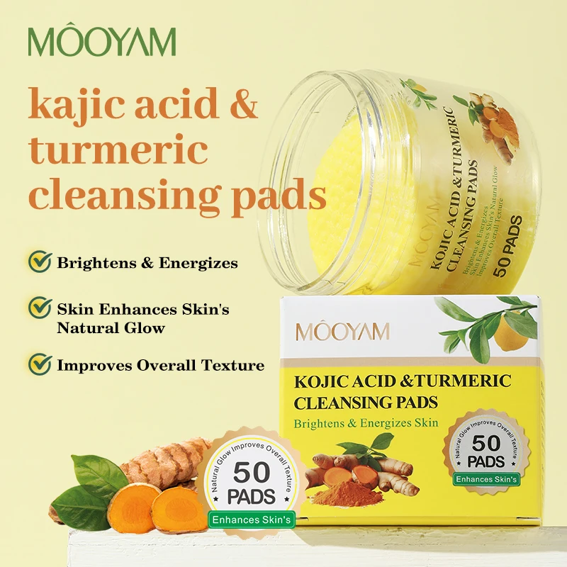 MOOYAM private label салфетка для очищения лица одноразовые хлопковые салфетки кожи и куркумы