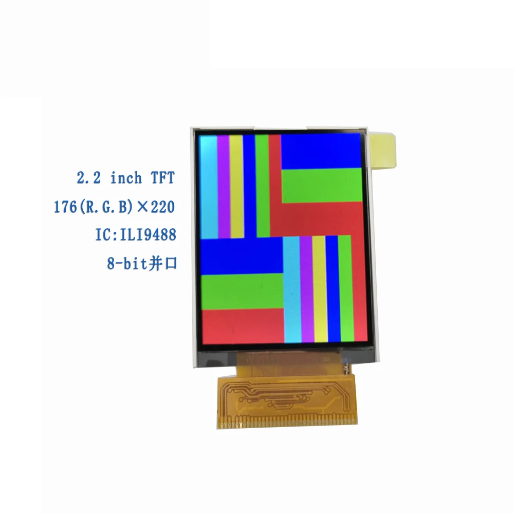 2,2 дюймов ЖК-дисплей аудиосистемы 3,3 V 36 шпильки TN дисплей ILI9225 8-битный MCU подсветка 176x220 точек матрица TFT ЖК-модуль