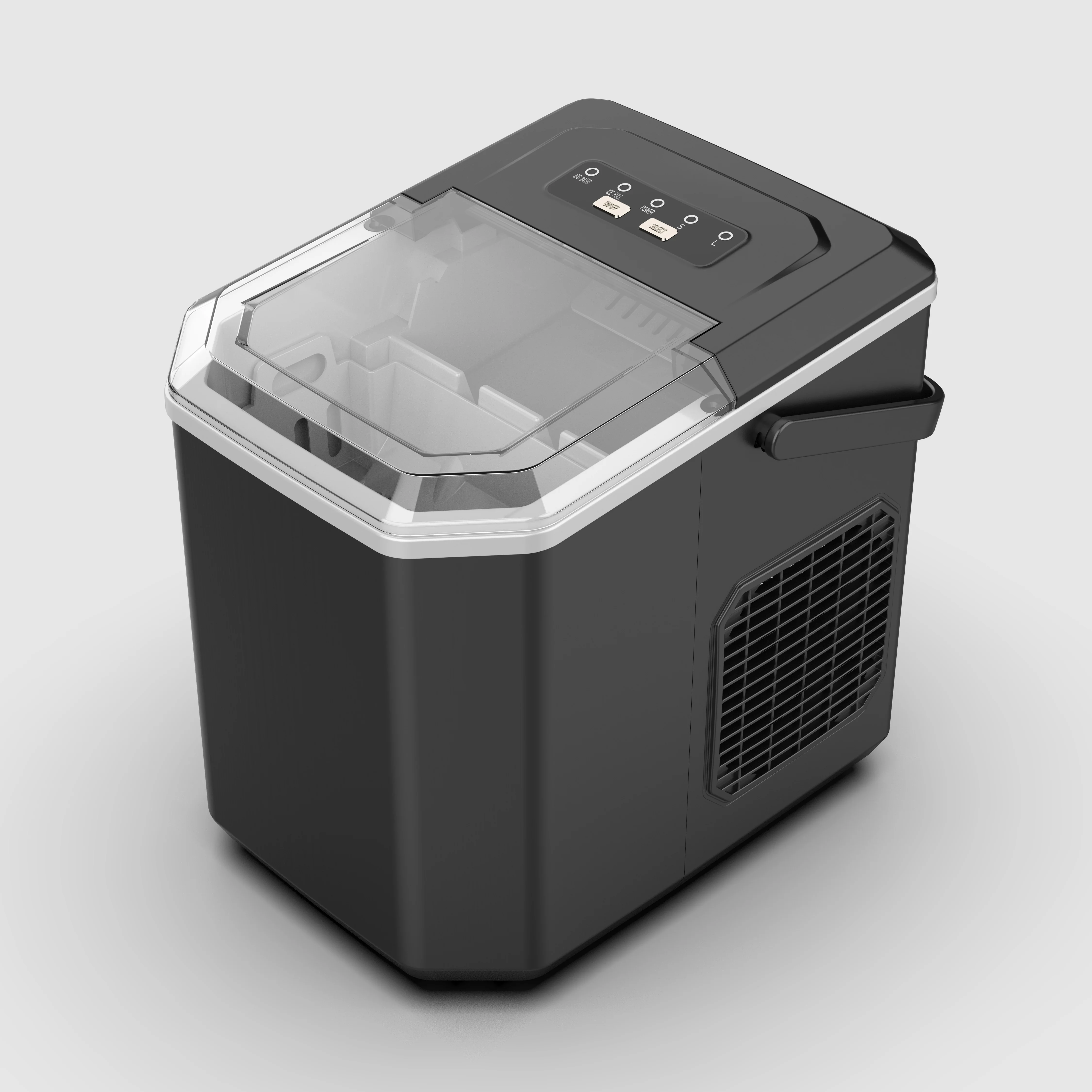 Hot Sale Small Appliances 12Kg Ice Maker Machine With Led And Auto Clean Ice Maker With Handle