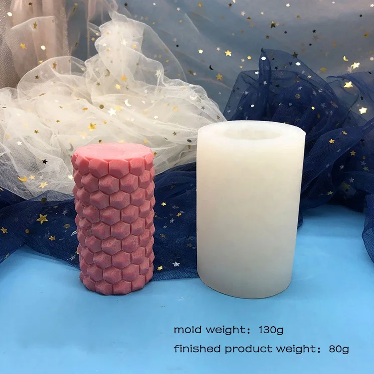 OEM ODM molde de vela de silicona supplies shape wholesale large cement candle jar 3d rubber geometry silicone candle mold