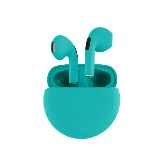 
2021new electronics pro 6 earphone wireless headphones PRO B circle charging case mini earbuds earphones 